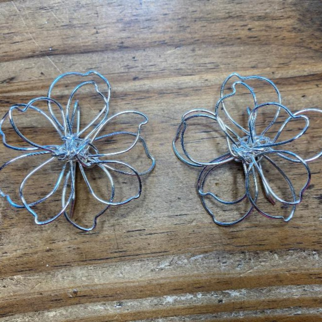 Aretes Gardenia doble