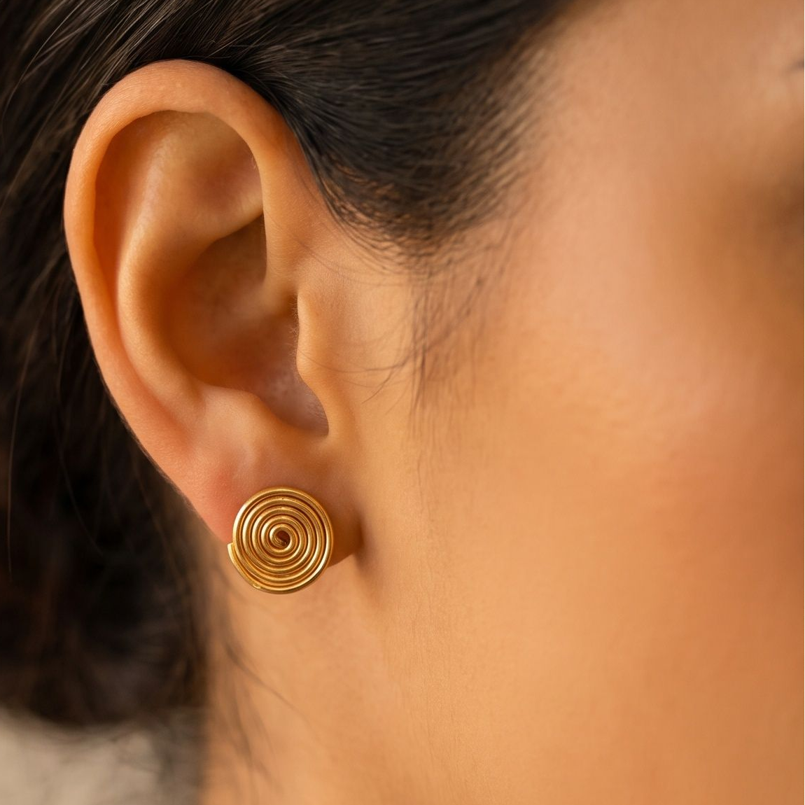 Aretes Estela | Oro Laminado 18K · Hecho a Mano