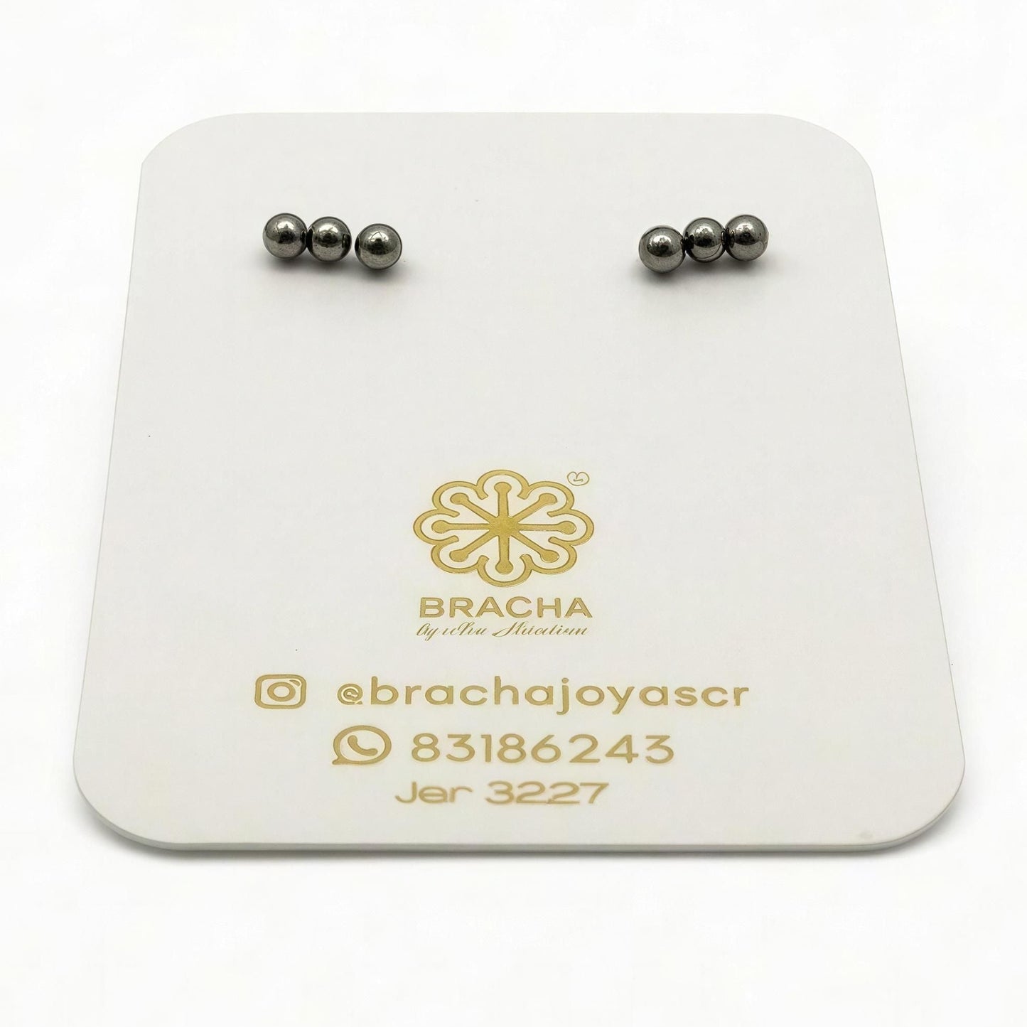 Aretes Trina Minimalistas | Acero Inoxidable | Hipoalergenicos