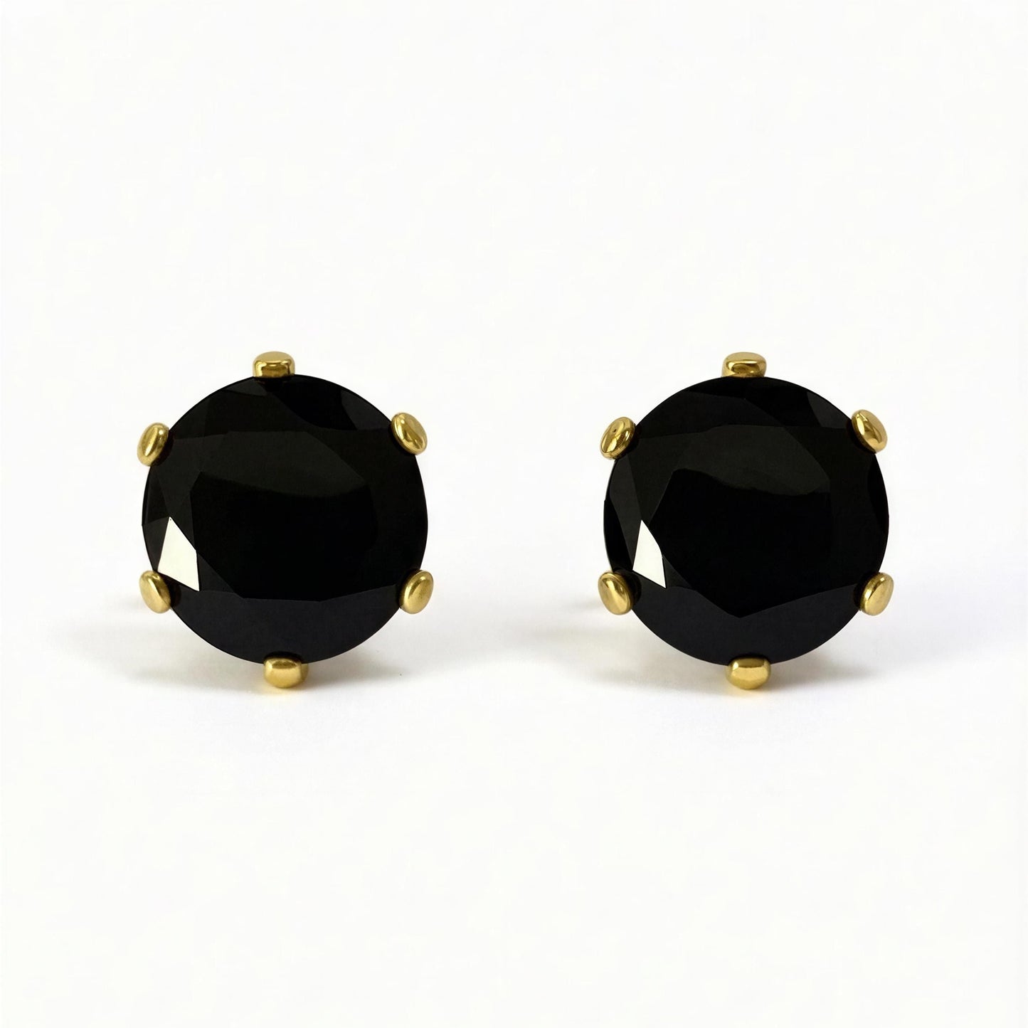 Aretes Crissia | Acero Inoxidable Baño Oro 18K | Hipoalergenicos
