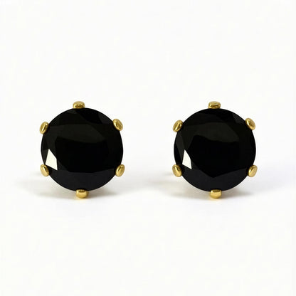 Aretes Crissia | Acero Inoxidable Baño Oro 18K | Hipoalergenicos