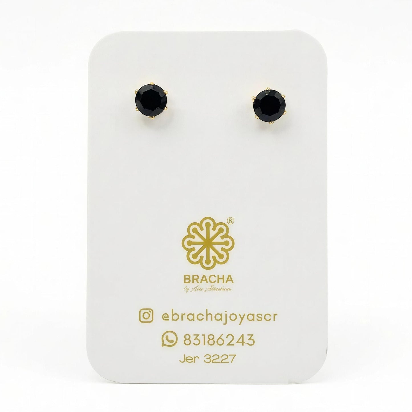 Aretes Crissia | Acero Inoxidable Baño Oro 18K | Hipoalergenicos
