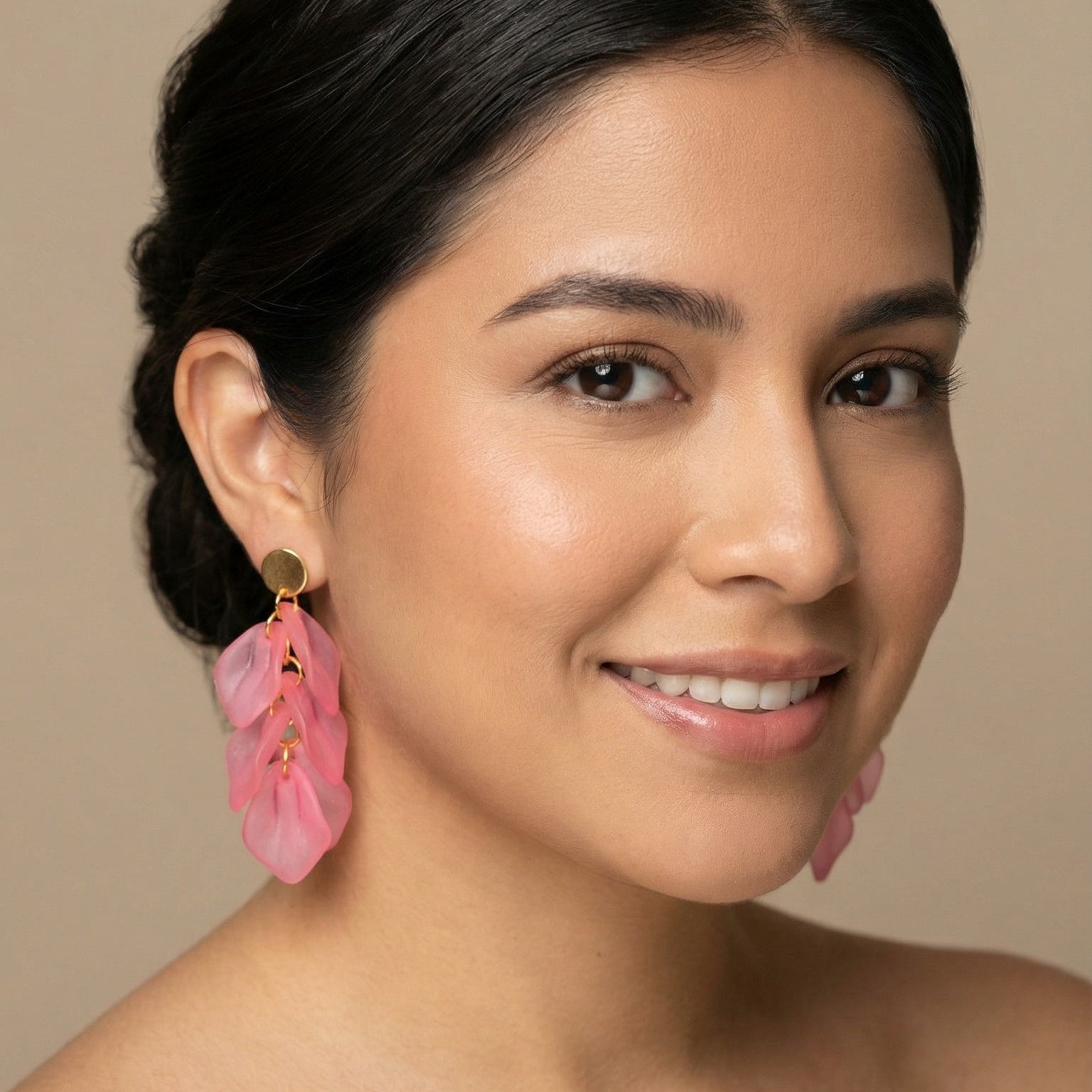 Aretes Bracha Color Flamingo