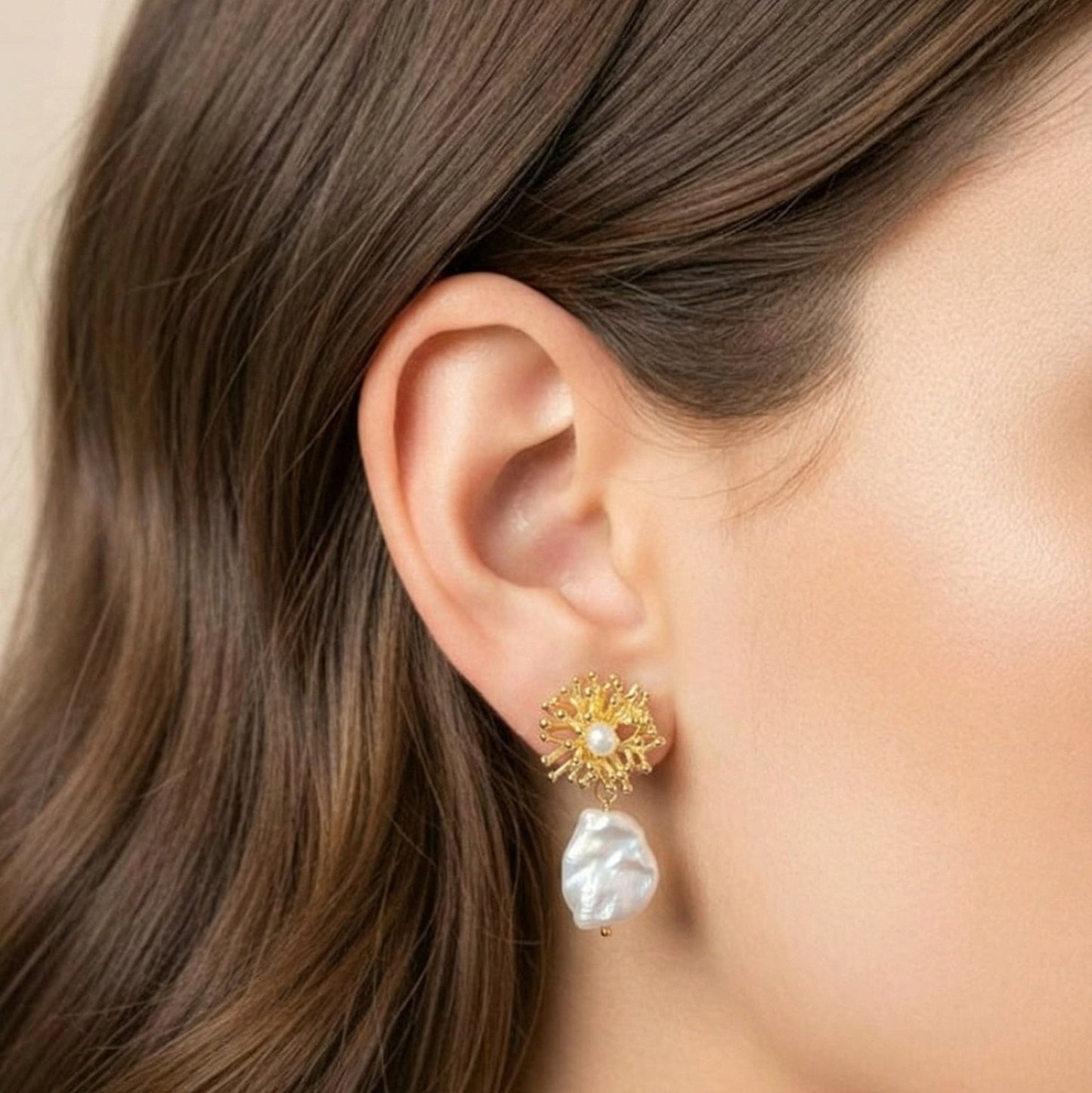 Bracha aretes perlas