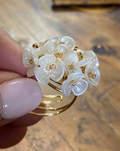 Anillo Hortensia | Oro laminado 18K
