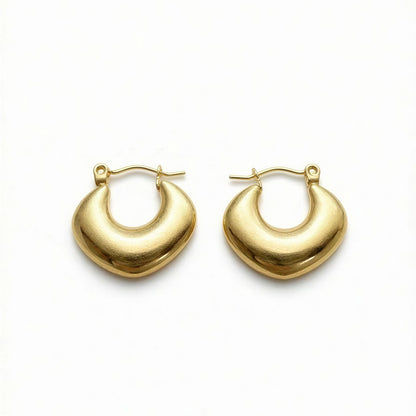 Argollas Hope | Acero inoxidable quirurgico | baño de oro o rodio