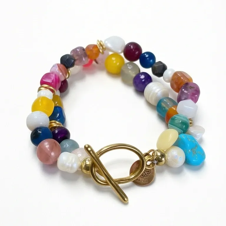 Set Grace | Collar y Pulsera de Piedras Naturales con Oro Laminado 18K