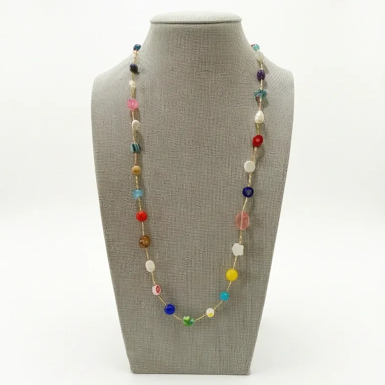 Collar Lisa | Cristales, acero inoxidable y Piedras Semipreciosas