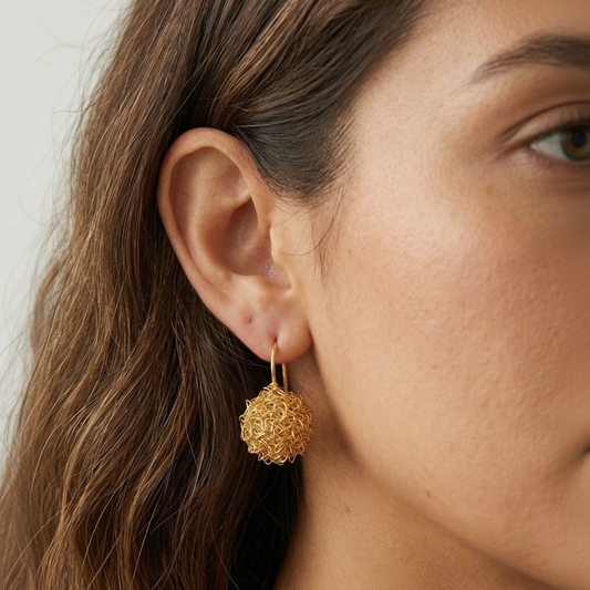 Aretes Bolas de Fuego