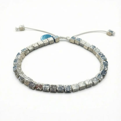 Pulsera Gaia | Piedras Volcanicas | Platino